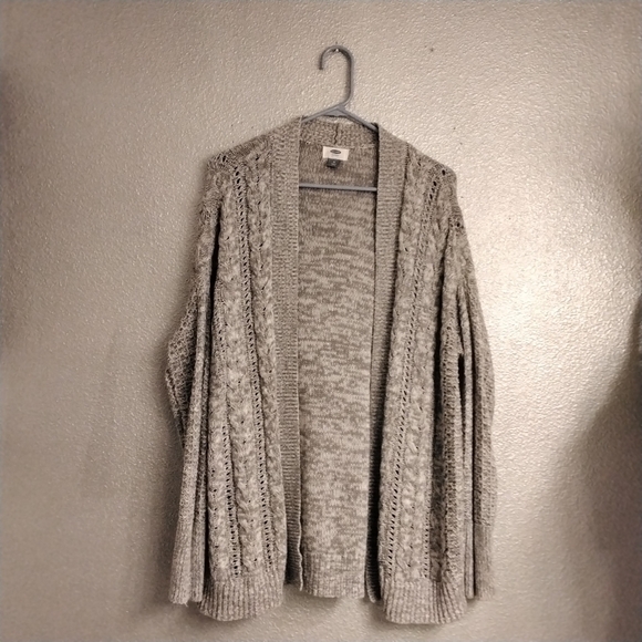 Sweaters - Women's Knit & Crocheted Open Front Cardigan Size M